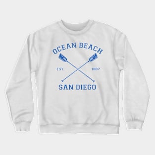 Vintage Ocean Beach San Diego Vacation graphic Crewneck Sweatshirt